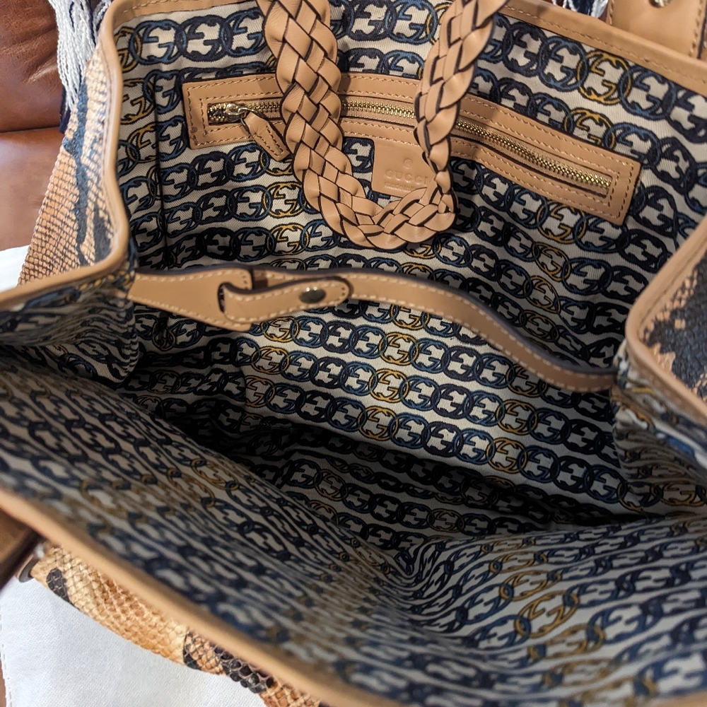 Gucci Python Pelham Tote - image 8